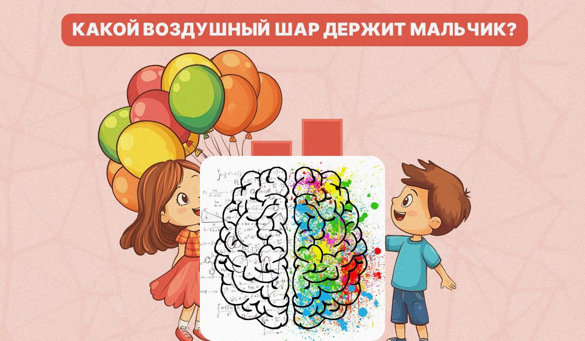 Musíme zistiť, aký balón chlapec drží / koláž s fotografiou Moje