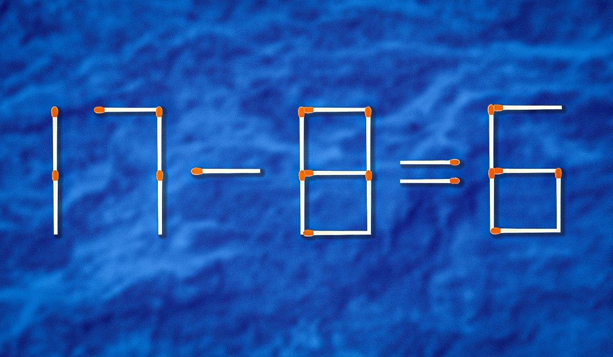 Ktorú zhodu treba pretiahnuť, aby bola rovnosť správna: náročná hádanka