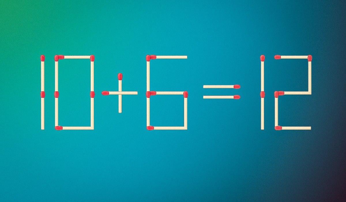 Stačí pretiahnuť jednu zápalku, aby bola rovnosť správna: hádanka pre géniov