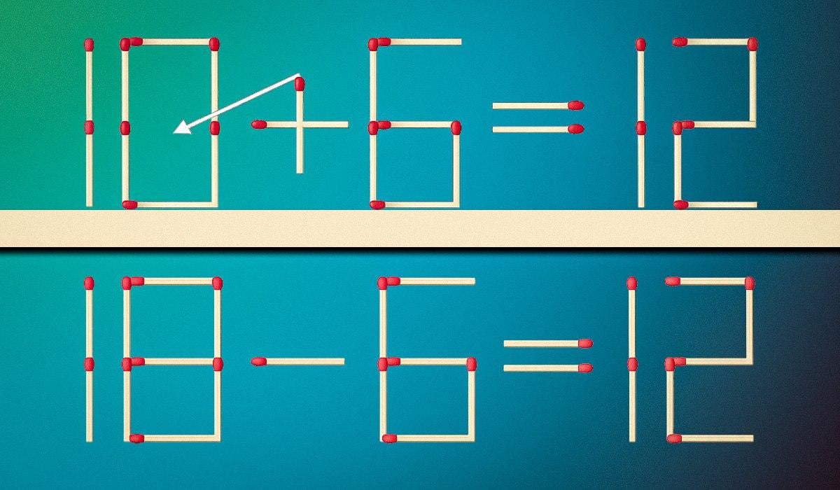 Stačí pretiahnuť jednu zhodu, aby bola rovnosť správna: hádanka pre géniov