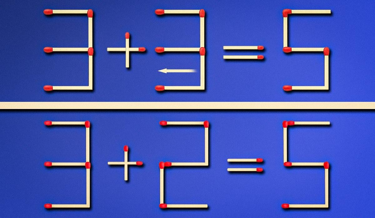 Na opravu chyby musíte otočiť jednu zápalku: rýchly IQ test